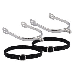 Éperons homme Imperial Riding Basic 15 mm bout rond