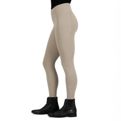 Legging d'équitation Euro-Star Empower grip genoux femme Beige
