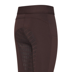 Legging d'équitation Imperial Riding Basic FullGrip Kids Chocolat Marron