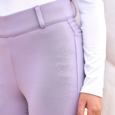 Legging d'équitation Imperial Riding Comfi Sparks summer FullGrip Kids Glycine Violet