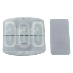 Numéro de compétition Imperial Riding Basic à velcro 3 chiffres Blanc