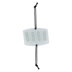 Numéro de compétition Imperial Riding Basic carré 4 chiffres Blanc