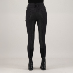 Pantalon d'équitation Euro-Star Aurelle diamond FullGrip femme Noir