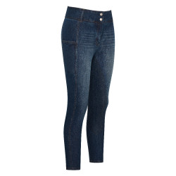 Euro-Star Classic Slim denim rijbroek dames Donker denimblauw