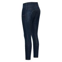 Euro-Star Classic Slim denim rijbroek dames Donker denimblauw