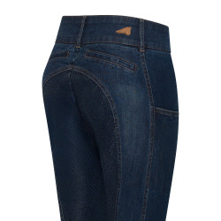 Euro-Star Classic Slim denim rijbroek dames Donker denimblauw