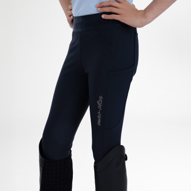 Pantalon d'équitation Euro-Star Impressive FullGrip Kids Marine Bleu marine
