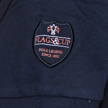 Kinderpolo Omia Flags & Cup Marineblauw