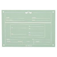 Plaque de box English HV Polo Aqua sky