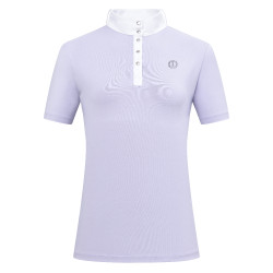 Wedstrijdpolo met korte mouwen Imperial Riding Basic dames Glycine Violet