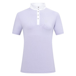 Imperial Riding Basic glam wedstrijdpolo met korte mouwen voor dames Glycine Violet