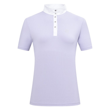 Imperial Riding Basic glam wedstrijdpolo met korte mouwen voor dames Glycine Violet