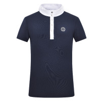 Polo de concours manches courtes Imperial Riding Basic glam Kids Marine Bleu marine