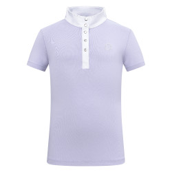 Imperial Riding Basic Glam Kids korte mouwen wedstrijdpolo Glycine Violet Imperial Riding Basic Glam Kids korte mouwen wedstrijdpolo Glycine Violet