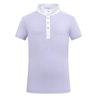 Imperial Riding Basic Glam Kids korte mouwen wedstrijdpolo Glycine Violet Imperial Riding Basic Glam Kids korte mouwen wedstrijdpolo Glycine Violet