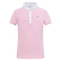 Wedstrijdpolo met korte mouwen Imperial Riding Basic Kids Suikerspin Roze