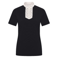 Polo de concours manches courtes Imperial Riding Shine femme Noir