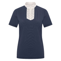 Polo de concours manches courtes Imperial Riding Shine femme Marine Bleu marine