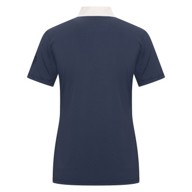 Wedstrijdpolo met korte mouwen Imperial Riding Shine dames Marine Marineblauw