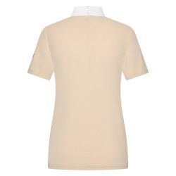 Polo de concours manches courtes Imperial Riding Shines femme Gris / sable Polo de concours manches courtes Imperial Riding Shines femme Gris / sable