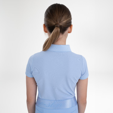 Poloshirt met korte mouwen Euro-Star Mara Kids Lichtblauw