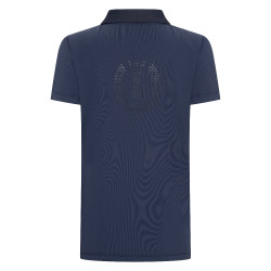 Imperial Riding Marly Kids polo met korte mouwen Marine Marineblauw