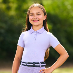 Imperial Riding Marly Kids polo met korte mouwen Glycine Violet