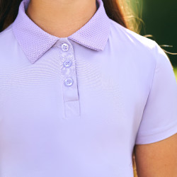 Imperial Riding Marly Kids polo met korte mouwen Glycine Violet