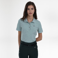 HV Polo Norah dames poloshirt met korte mouwen Aqua sky