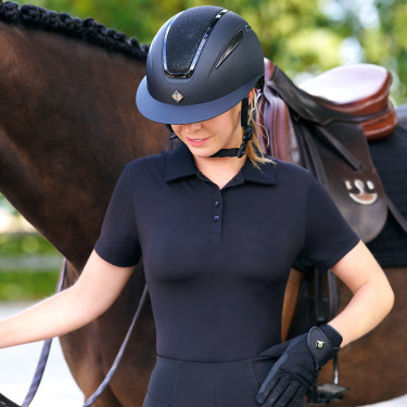 Polo shirt manches courtes Imperial Riding Marly femme Noir