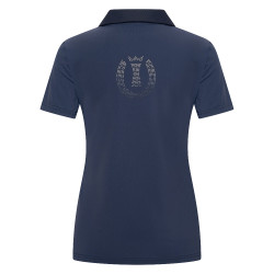 Dames poloshirt met korte mouwen Imperial Riding Marly Marine Marineblauw
