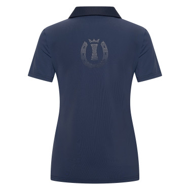 Dames poloshirt met korte mouwen Imperial Riding Marly Marine Marineblauw
