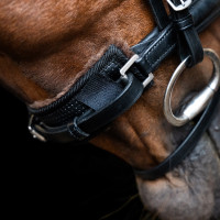 Neusriembeschermer Imperial Riding schapenvacht Zwart Neusriembeschermer Imperial Riding schapenvacht Zwart
