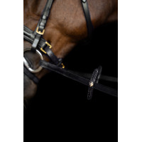 Imperial Riding teugels van rubber met nopjes Zwart