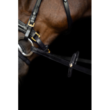 Rênes Imperial Riding en caoutchouc à picots