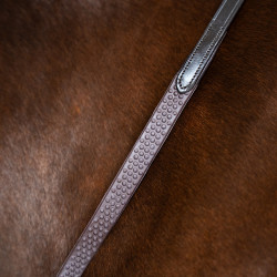 Imperial Riding teugels van rubber met nopjes Donkerbruin Imperial Riding teugels van rubber met nopjes Donkerbruin
