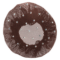 Résille pour cheveux fin avec strass Imperial Riding Marron foncé Résille pour cheveux fin avec strass Imperial Riding Marron foncé