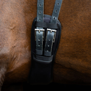 Dressuursingel Imperial Riding met traagschuim Zwart