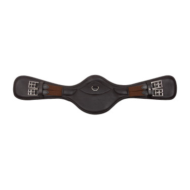 Sangle de dressage Imperial Riding anatomique avec boucles à rouleaux Marron foncé