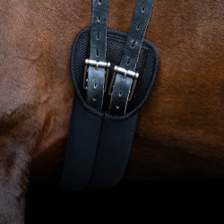 Sangle de dressage Imperial Riding en néoprène Noir