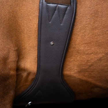 Sangle de saut Imperial Riding anatomique avec boucles à rouleaux Marron foncé Sangle de saut Imperial Riding anatomique avec boucles à rouleaux Marron foncé