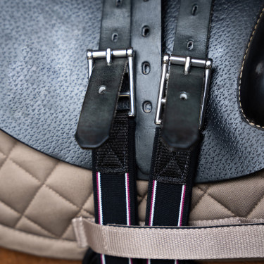 Sangle de saut Imperial Riding Basic anatomique et respirante Noir