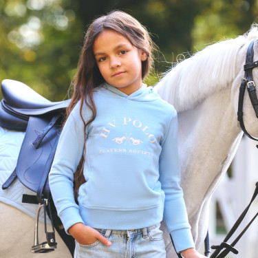 HV Polo Jewel Kids hoodie Poederblauw