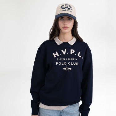 Sweat HV Polo Janice femme Marine Bleu marine
