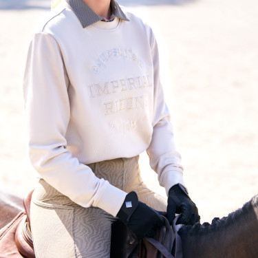 Sweater Imperial Riding Joyce summer dames Grijs / zand