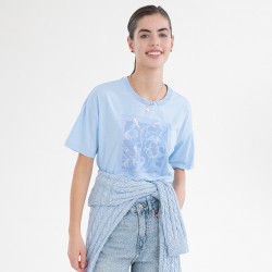 HV Polo Jenny dames T-shirt met korte mouwen Poederblauw