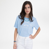 HV Polo Natalie dames T-shirt met korte mouwen Poederblauw