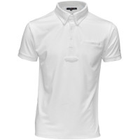 Herenpolo Urbano korte mouwen Flags & Cup Wit