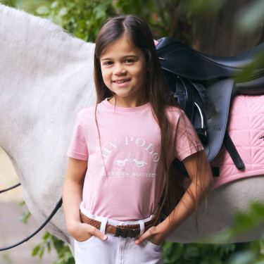 T-shirt manches courtes HV Polo Natalie Kids Jolie rose