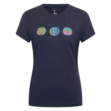 T-shirt manches courtes Imperial Riding Holographics femme Marine Bleu marine